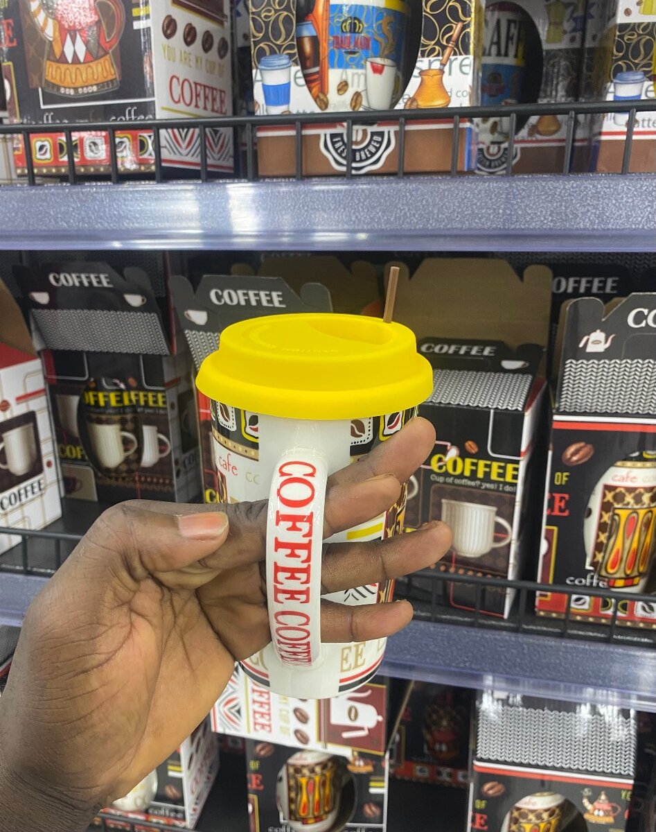 Mug à café avec couvercle