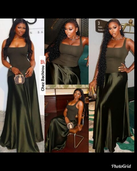 Robe Longue Satin Chic