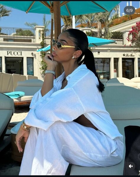 Tenue de plage blanche élégante