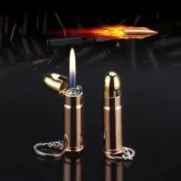 Creative Metal Bullet Shape Gas Lighter
