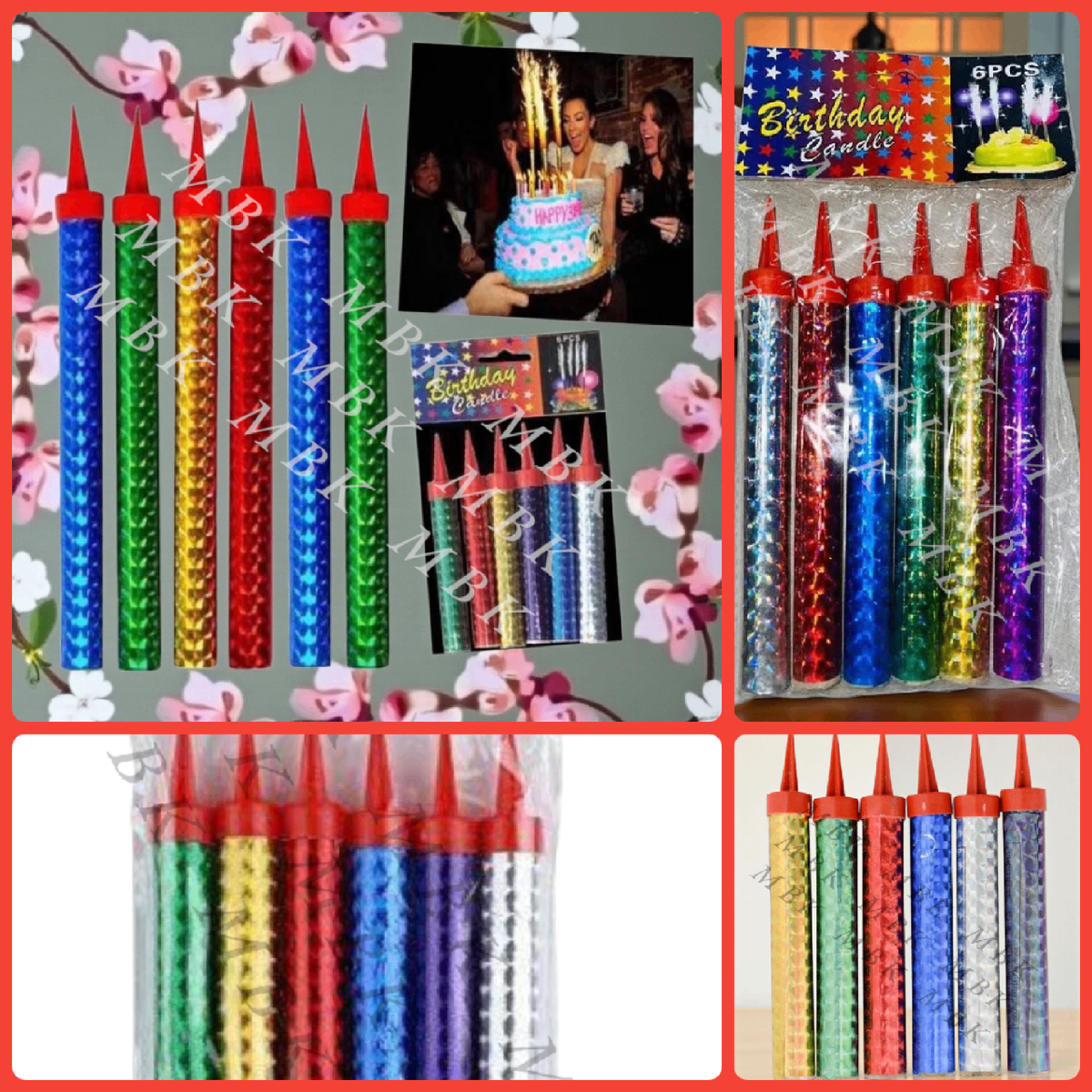 Bougies Fontaine Anniversaire