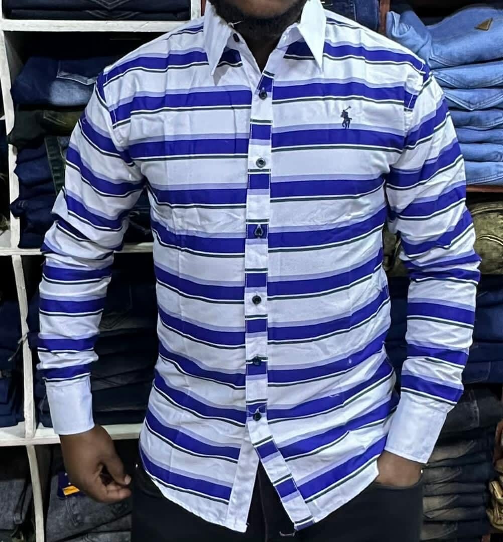 Chemise rayée pour hommes