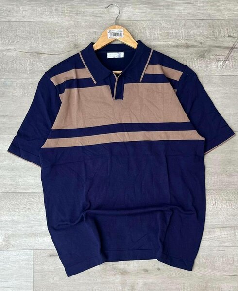 Polo à rayures rétro chic