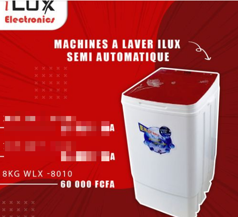 Machine à laver 8 litres