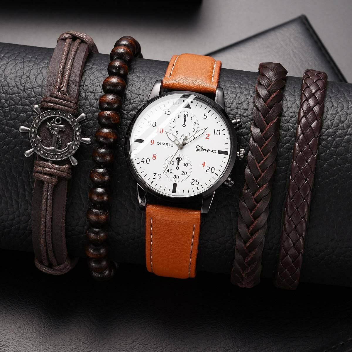 COFFRET MONTRE BRACELETS HOMMES