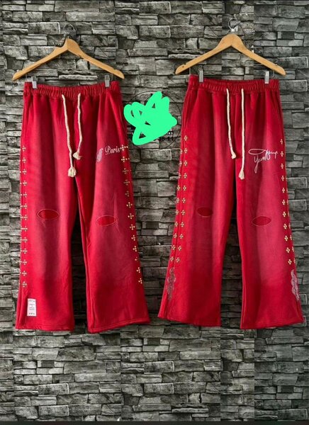 Pantalon rouge décontracté