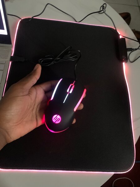 Tapis et Souris gaming RGB HP
