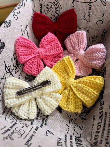 Barrette Papillon Crochet