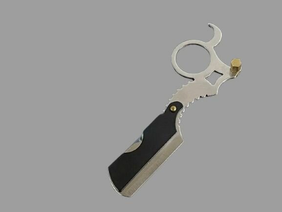 Premuim silver black  Barber Finger Razor