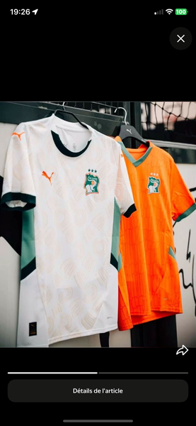 Maillot Équipe de Football