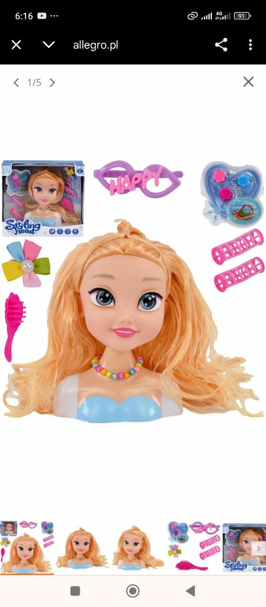 Tête de Coiffure pour Enfants