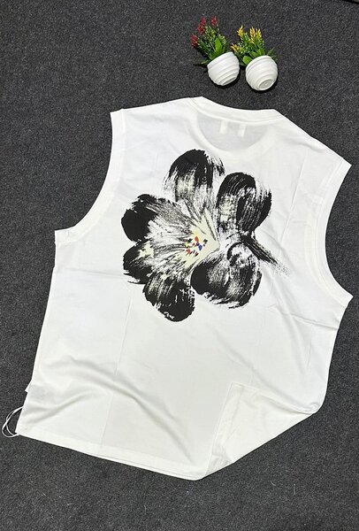 Débardeur Blanc Imprimé