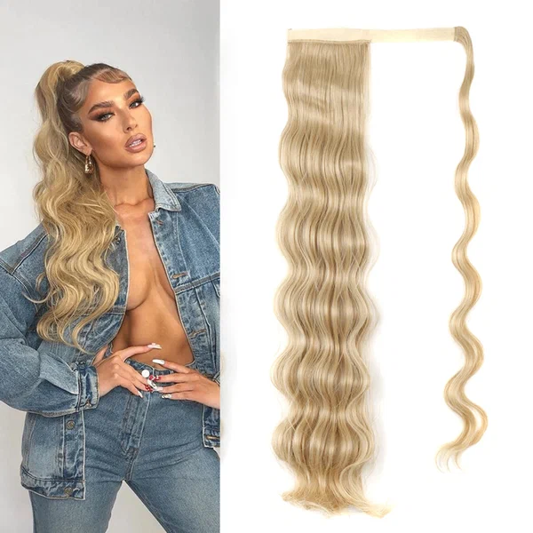 Extension de queue de cheval ondulée