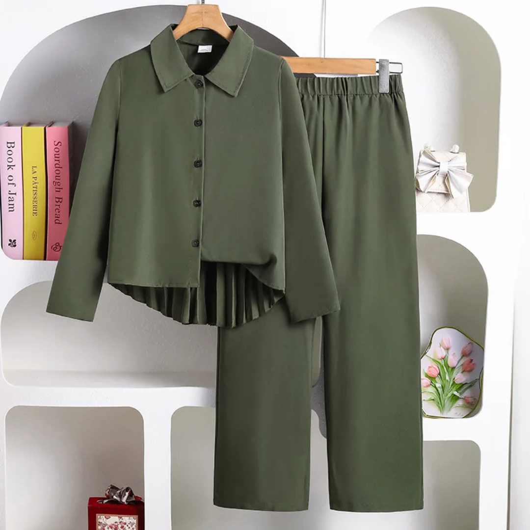 Ensemble vert ample chic