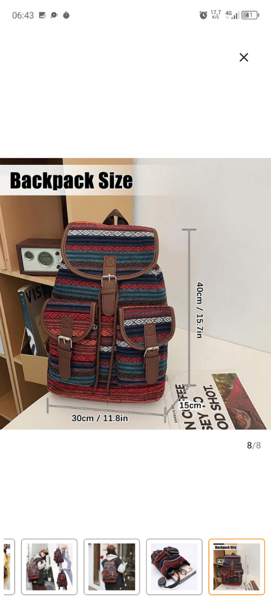 Sac à dos ethnique bohème