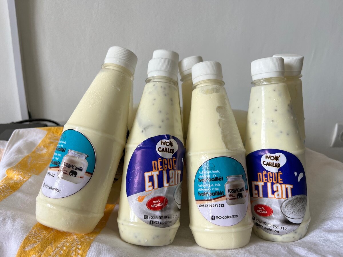 Lait et dêguê (ivoire caillé)