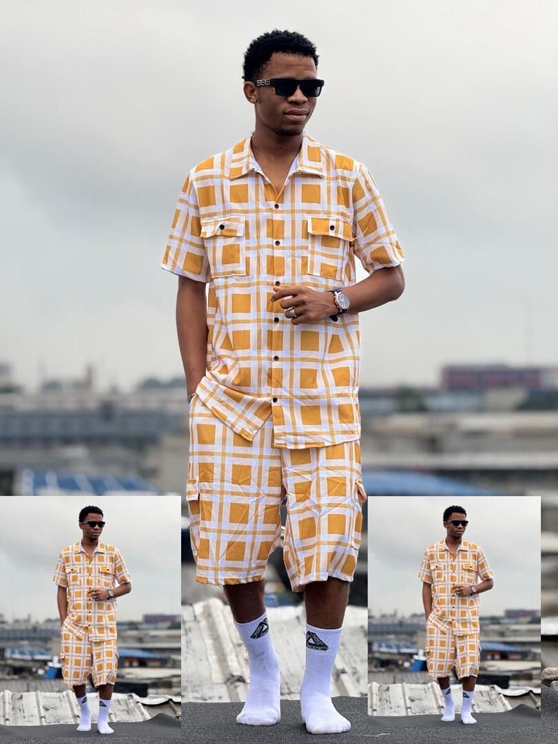 Ensemble de détente à carreaux