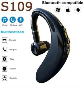 S109 Business Wireless Bluetooth Headset - Enhanced by CSR Noise Control for Crystal Clear Conversations