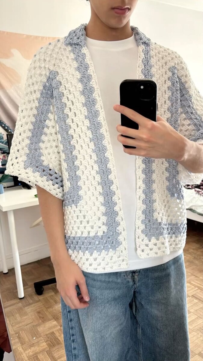 Chemise en crochet élégant