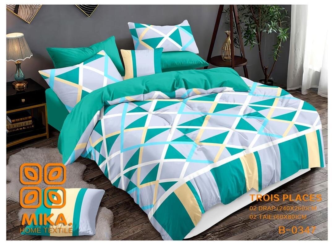 Parure de lit géométrique 3pcs