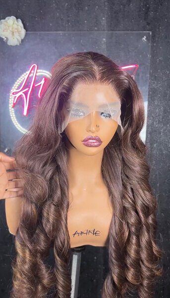 Frontal Bouncy curl wig