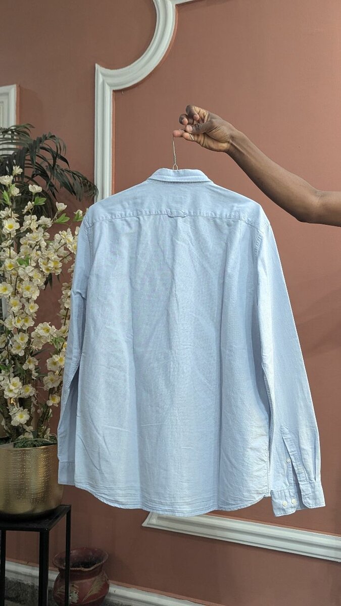 Chemise bleue homme casual