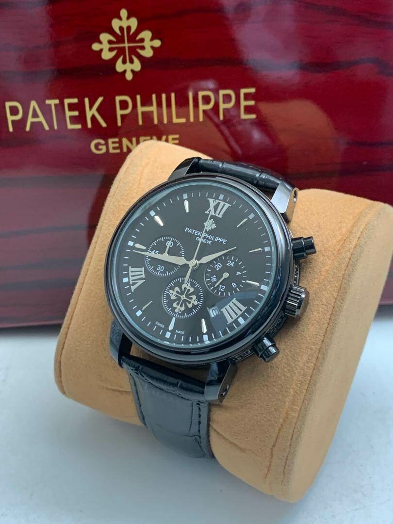 Pure Leather Patek Geneve Watches