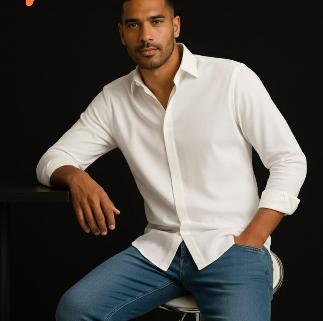 Chemise Blanche Élégante Homme