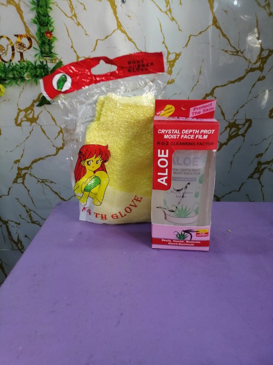 Gant de Bain et Film Hydratant