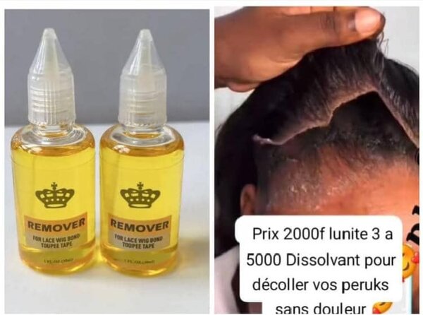 Dissolvant pour perruques