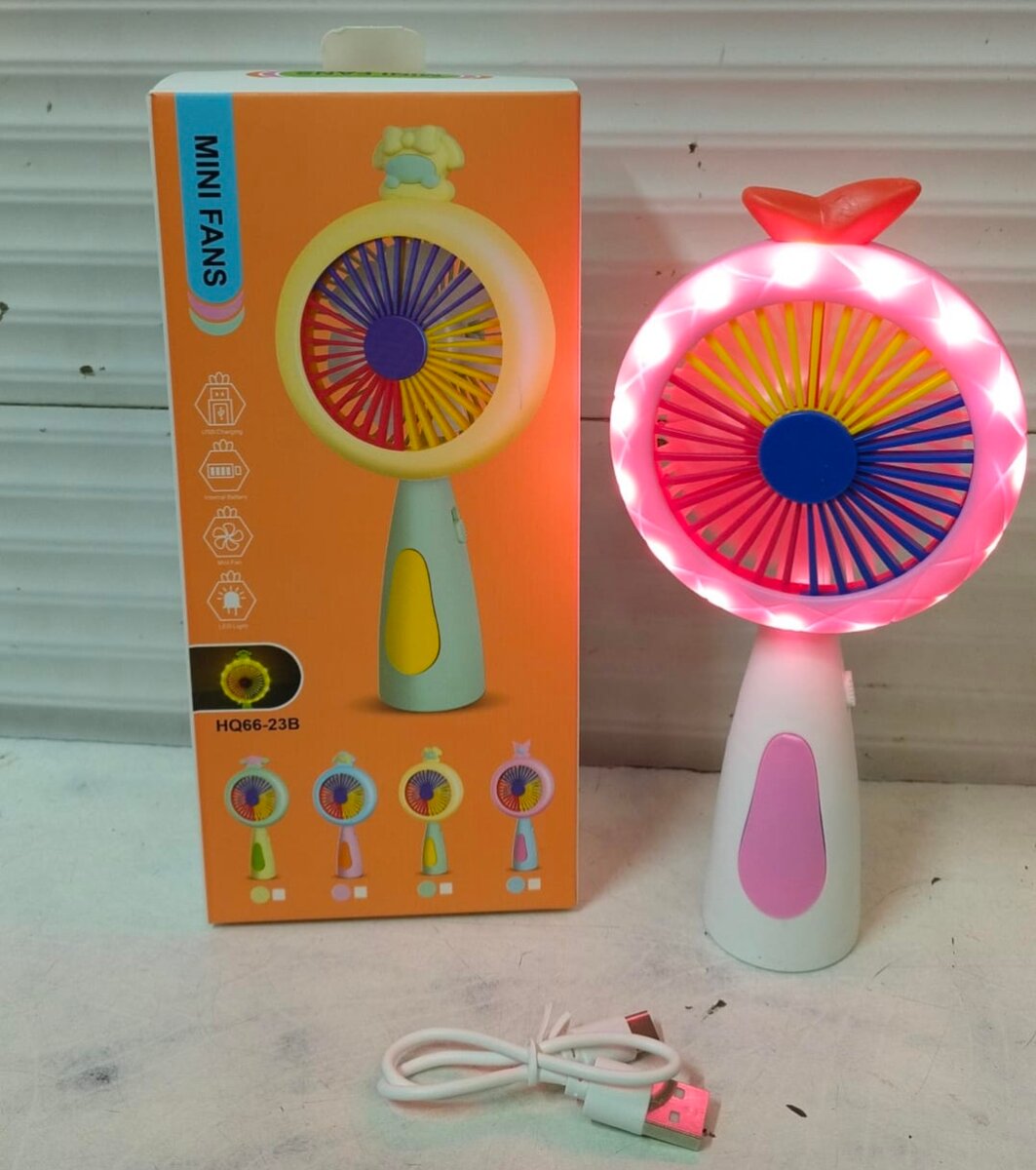 Ventilateur Mini Rechargeable LED