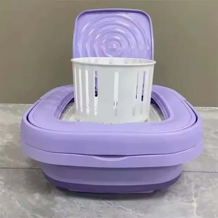 Mini machine à laver portable lavande