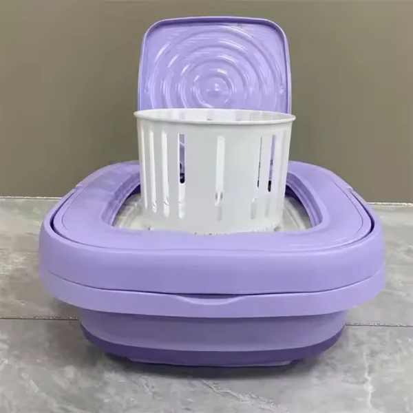 Mini machine à laver portable lavande