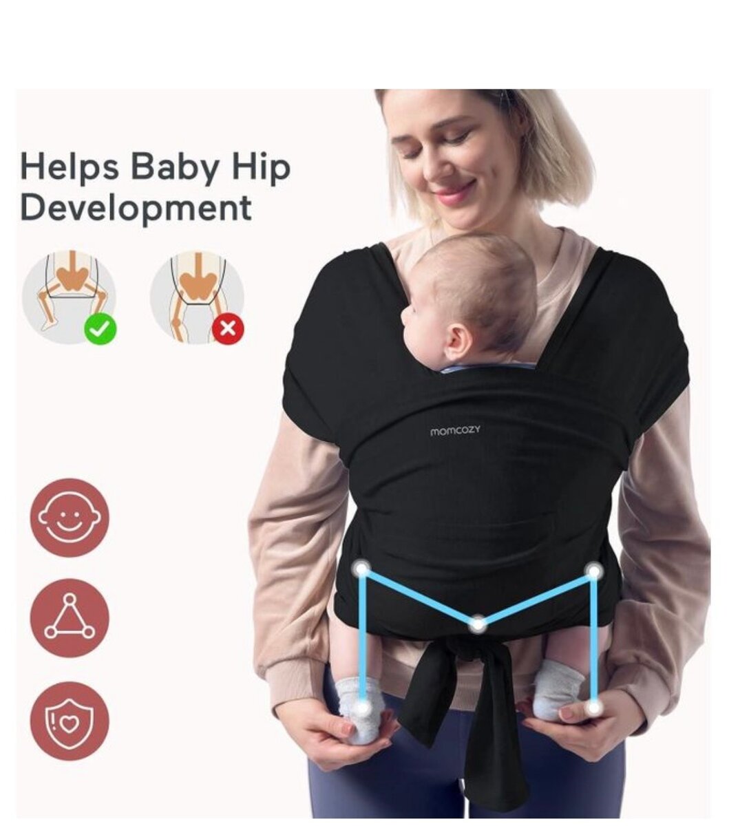 Écharpe de portage bébé confortable