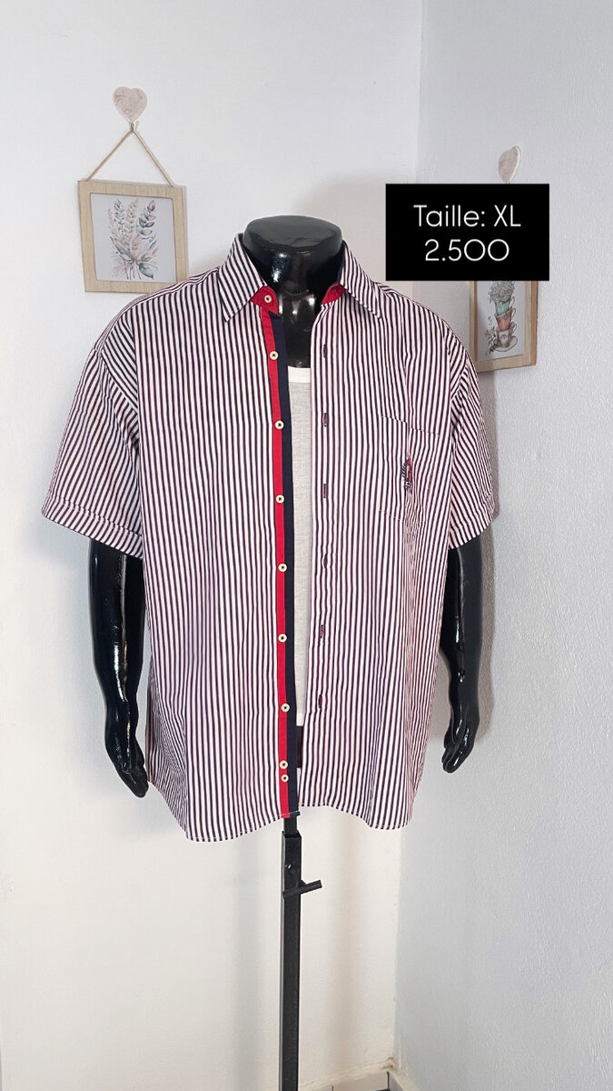 Chemise Rayée Homme XL