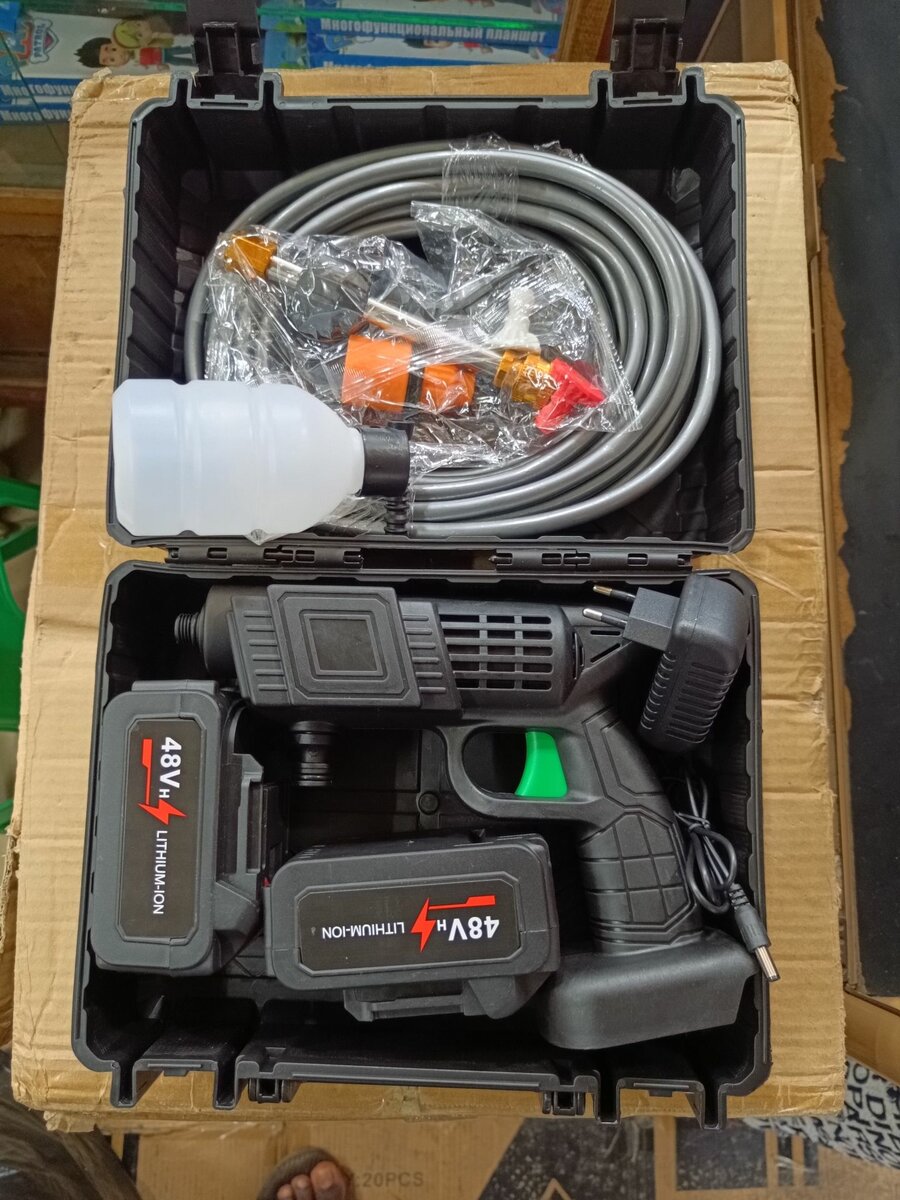 Pistolet Lavage 48V 2 batteries hautes pressions