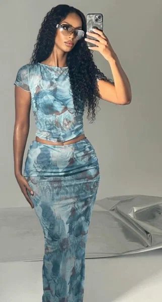 Longue jupe moulante