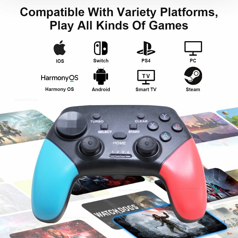 Manette de jeu sans fil polyvalente