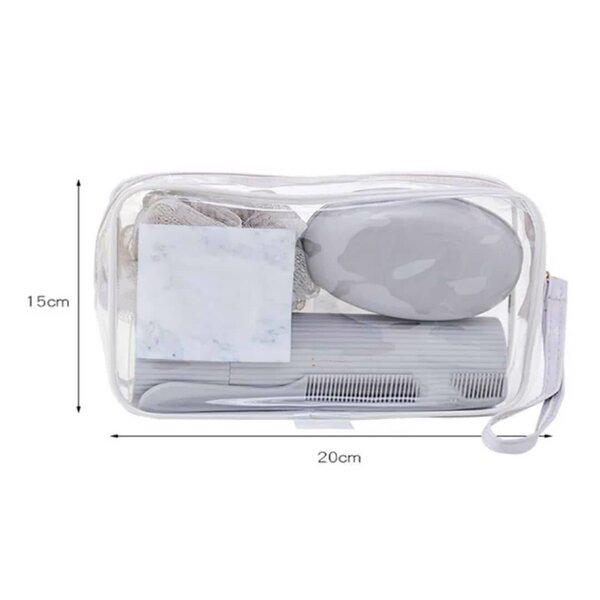 Trousse de toilette transparente