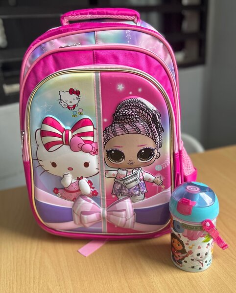 Ensemble Sac/gourde coloré