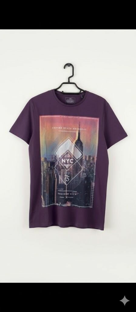 T-shirt tendance à imprimé urbain
