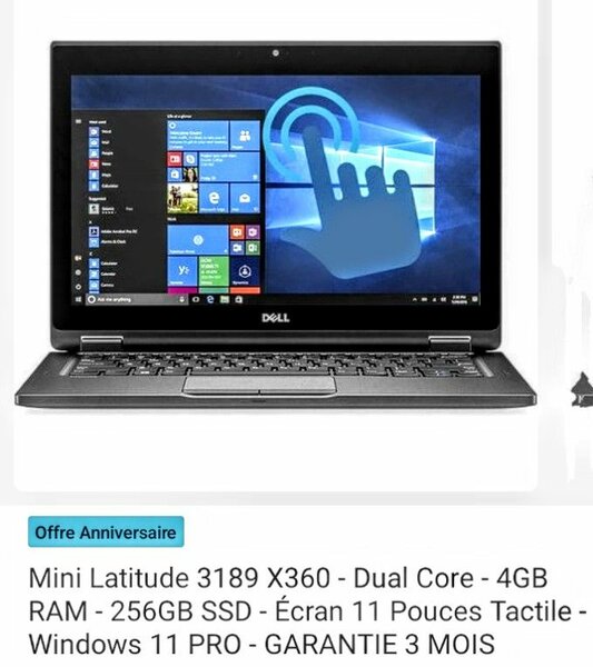 Dell Latitude 3189 X360 Tactile