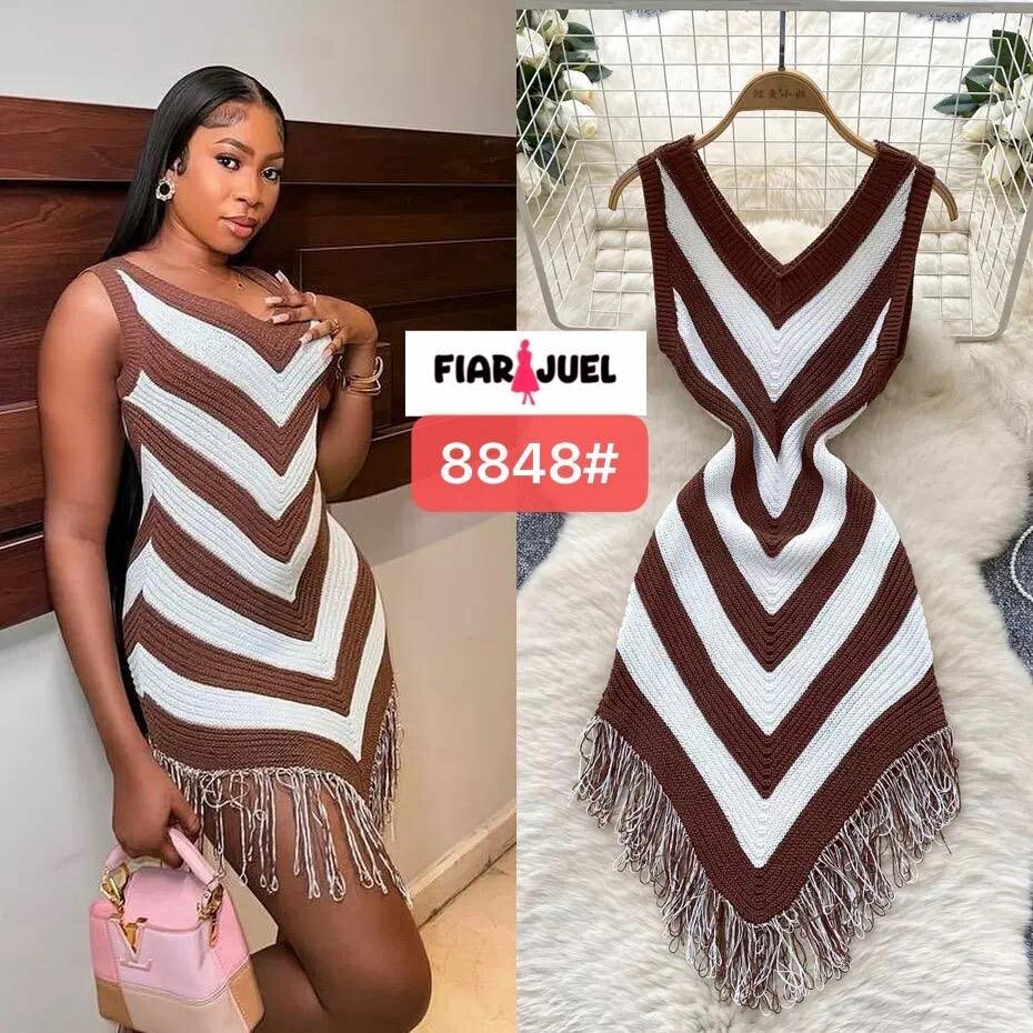 Robe en crochet élégant femme