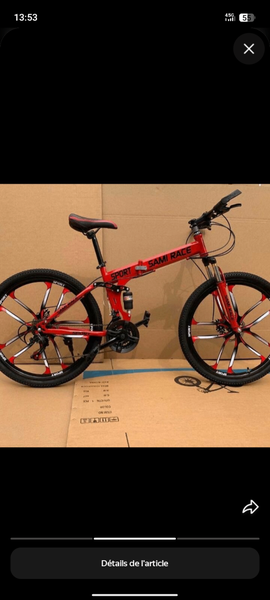 Vélo tout-terrain pliable