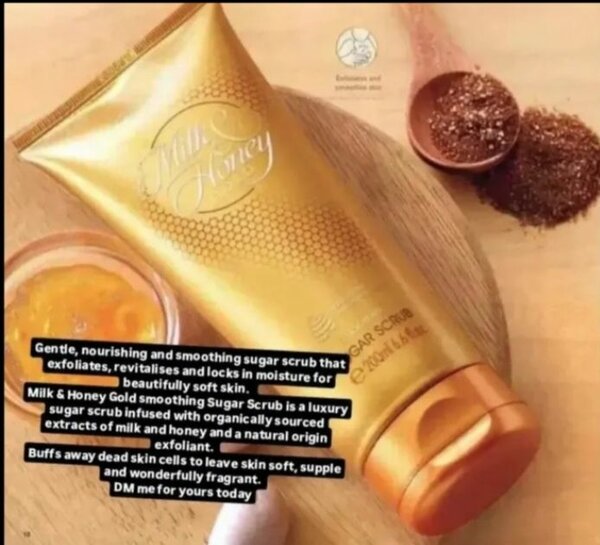 Milk and honey sugar scrub