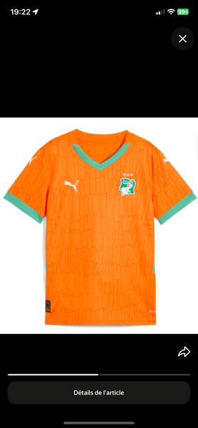 Maillot Équipe de Football