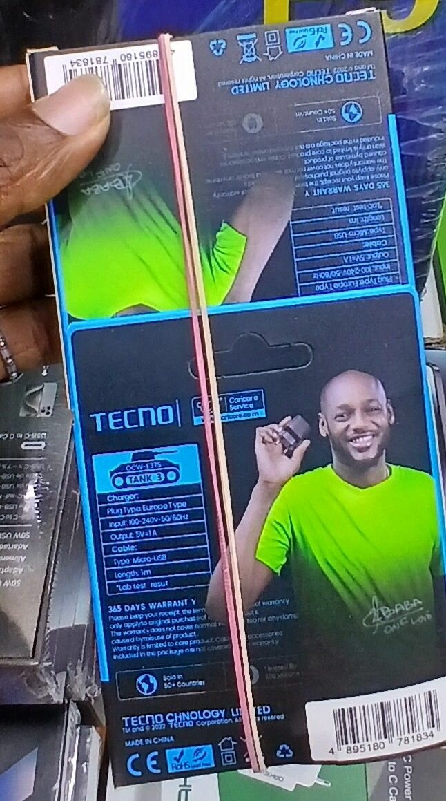 Chargeur Tecno  USB +câble