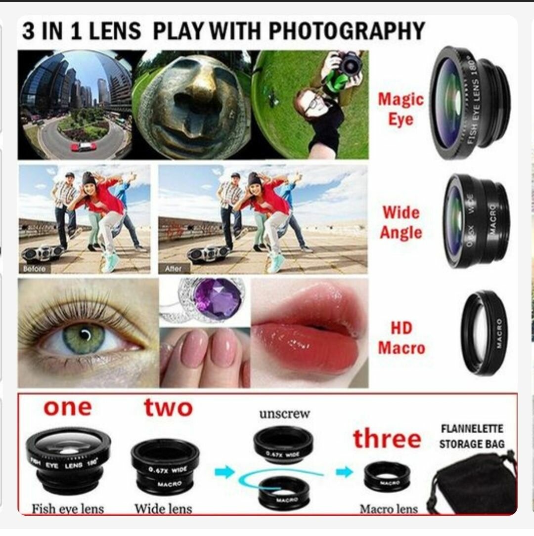 Metal Tripod Set + Remote Control + Lens Selfie Stick Camera