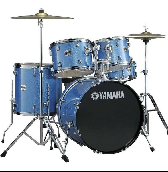 Batterie acoustique bleue