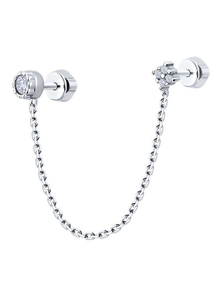 Boucle de piercing avec chaîne